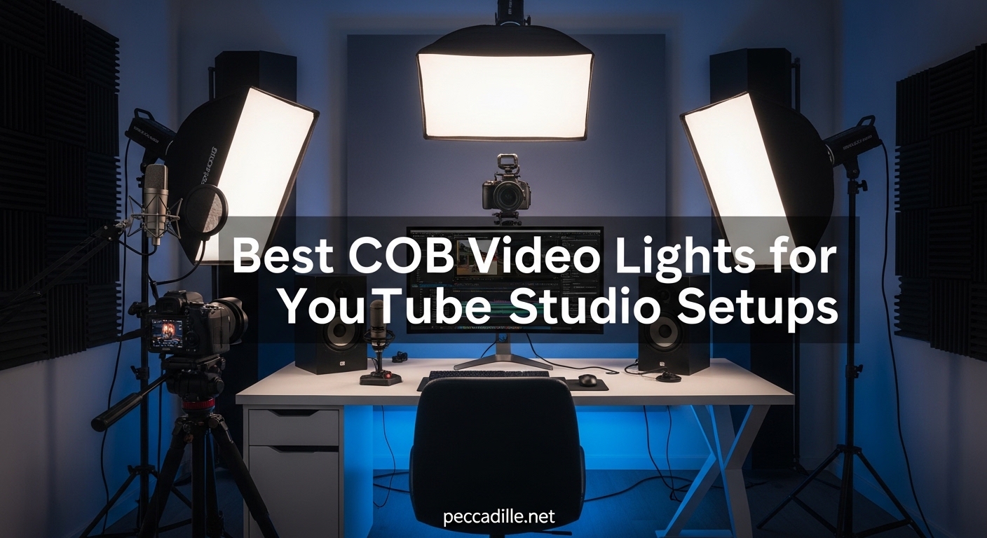 Best COB Video Lights for YouTube Studio Setups