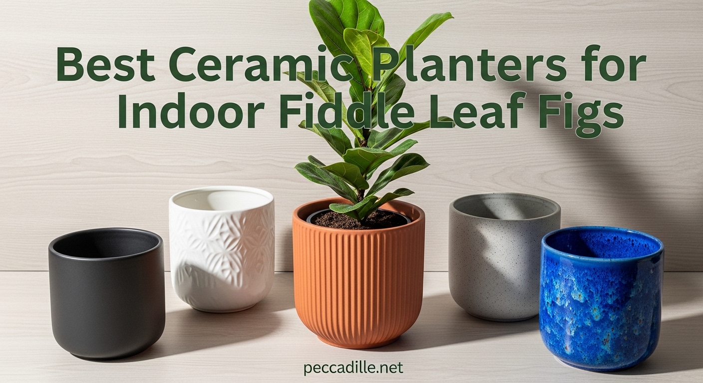 Best Ceramic Planters for Indoor Fiddle Leaf Figs