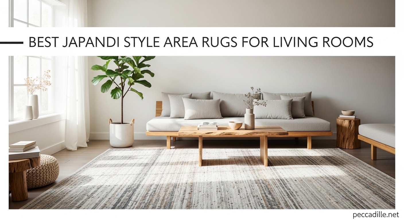 Best Japandi Style Area Rugs for Living Rooms