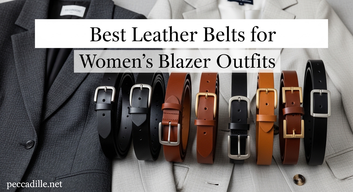 Best Leather Belts for Women's Blazer Outfits