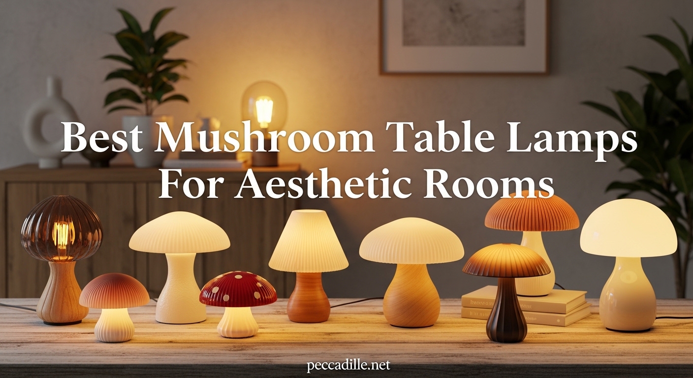 Best Mushroom Table Lamps For Aesthetic Rooms