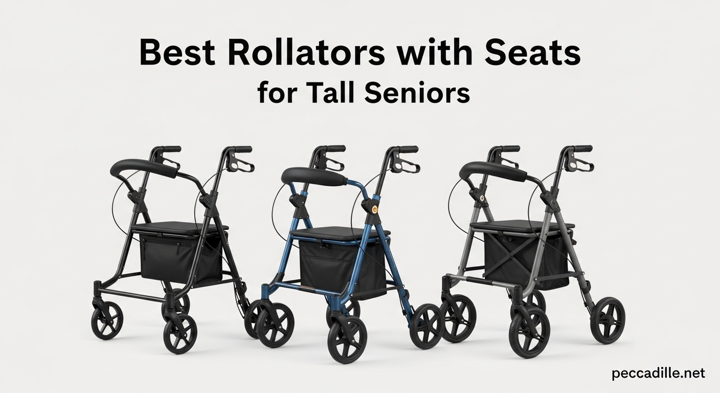 Best Rollators with Seats for Tall Seniors