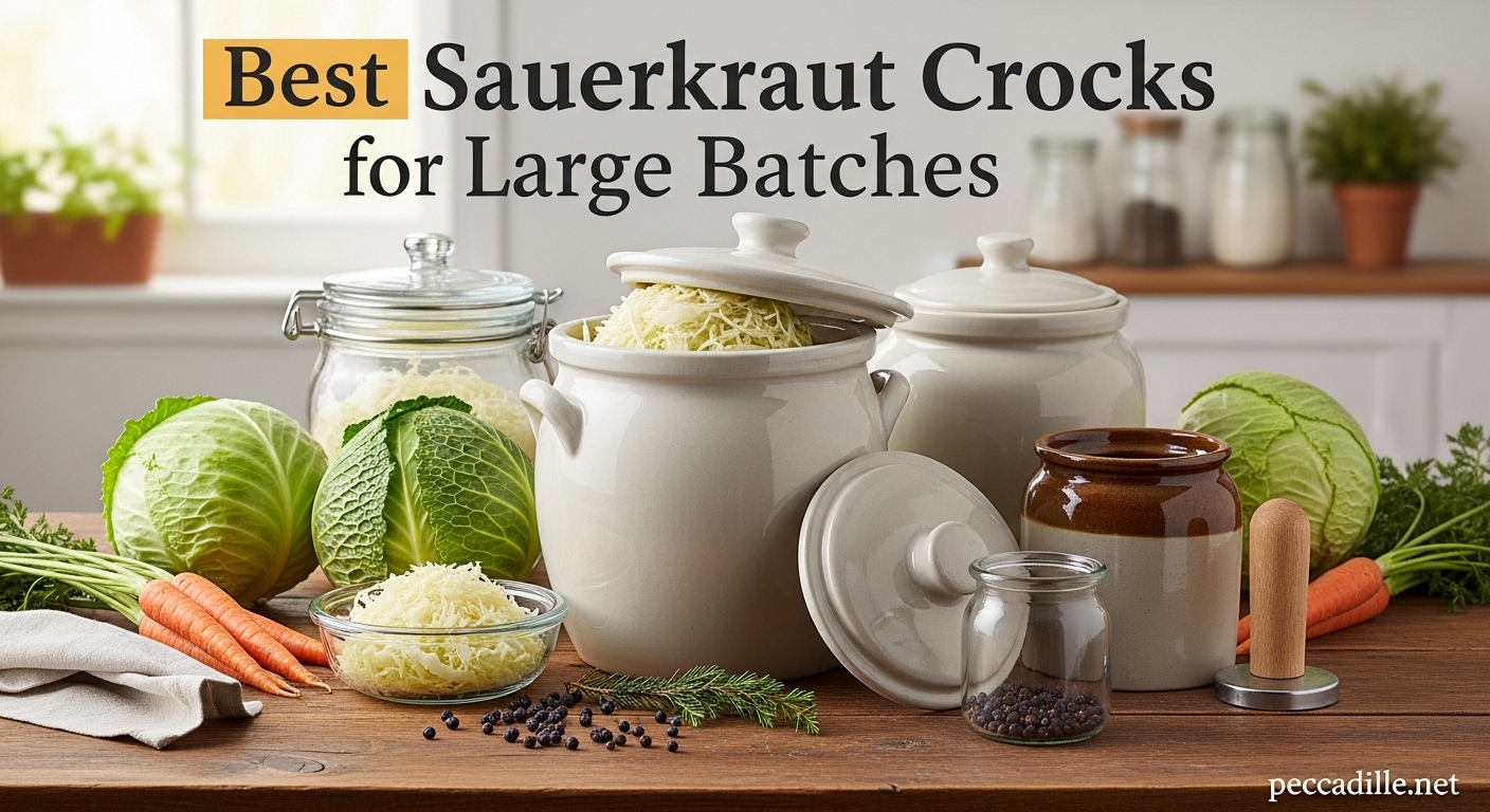 Best Sauerkraut Crocks for Large Batches