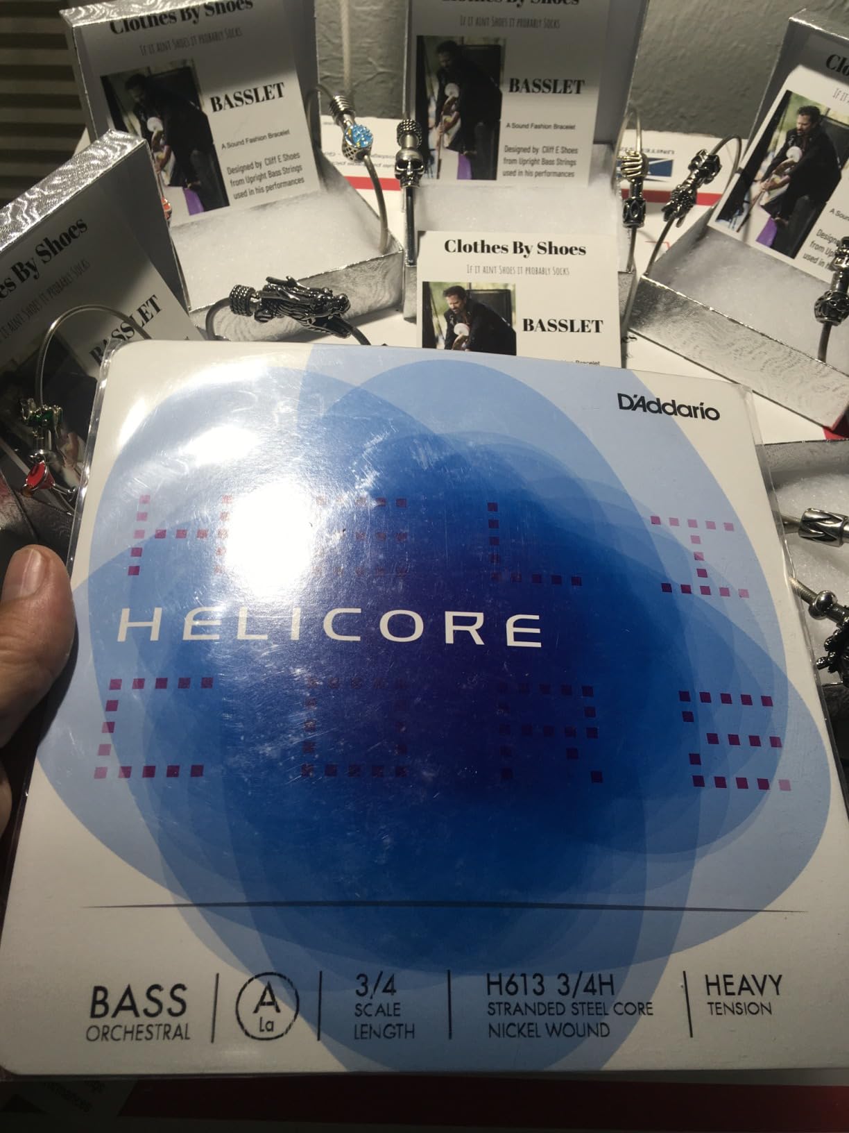 D'Addario Helicore Orchestral Bass String Set, 3/4 Scale, Medium Tension (H610 3/4M) customer photo 2