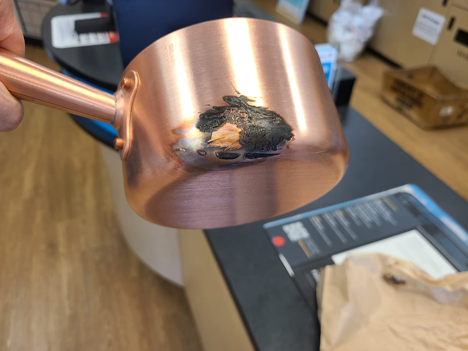 Mauviel M'Passion Copper Sugar & Caramel Sauce Pan, 1.2-qt, Made In France customer photo 1
