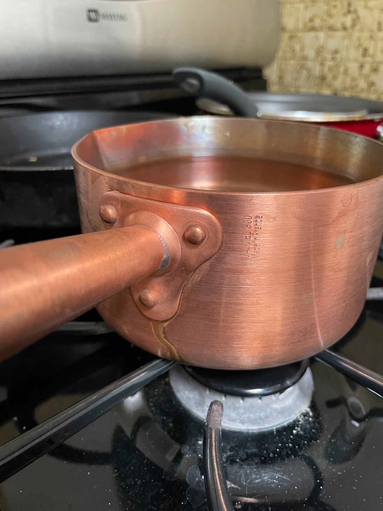 Mauviel M'Passion Copper Sugar & Caramel Sauce Pan, 1.2-qt, Made In France customer photo 2