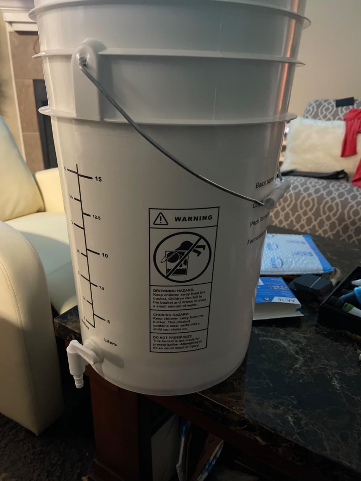 FastTrack Fermentation Bucket with Spigot - 100% Food Grade BPA Free customer photo 2