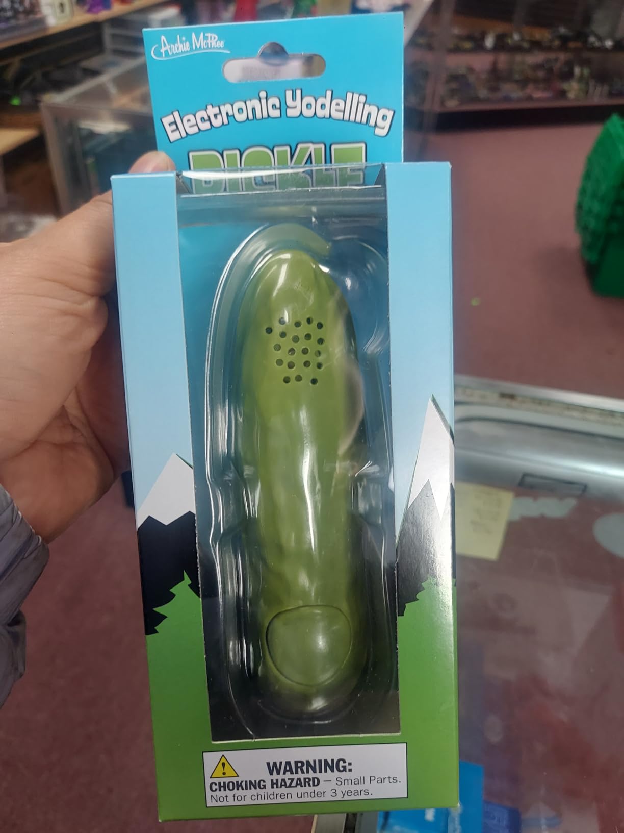 Archie McPhee Yodeling Pickle: A Musical Toy, Fun for All Ages, Great Gift, Hours of Mindless Entertainment customer photo 1