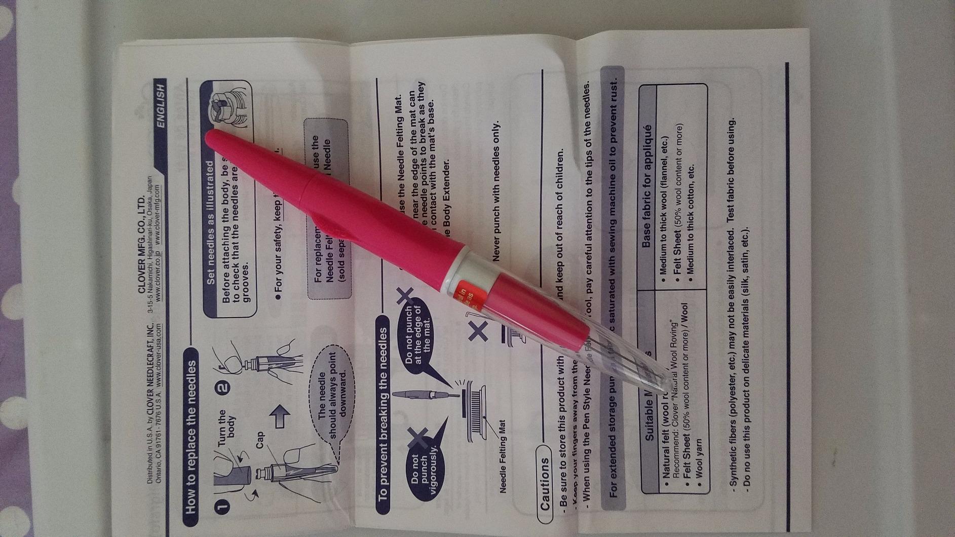 Clover 507079 Pen Style Needle Felting Tool - Original Version customer photo 1