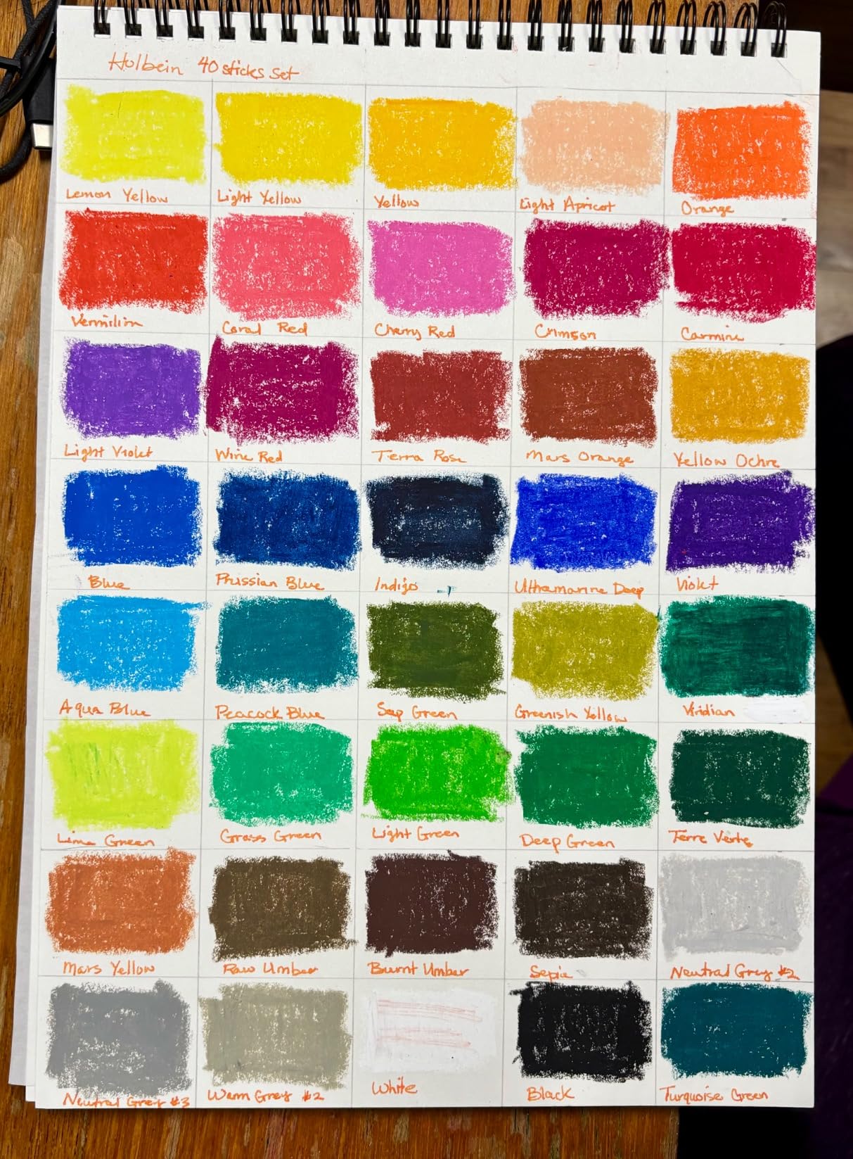 Holbein Artist Oil Pastel Set of 40 Colors in Cardboard Box customer photo 1