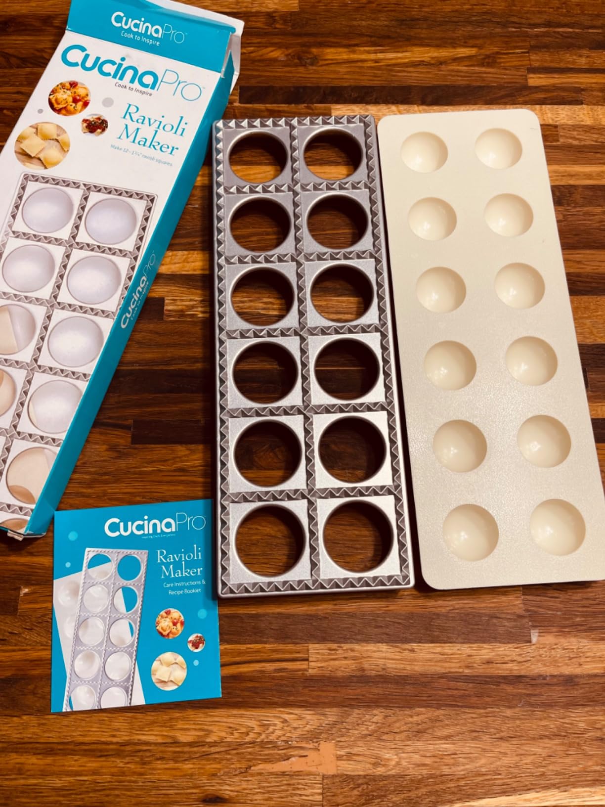 Ravioli Maker by Cucina Pro - Includes Tray and Press Tool - Makes 12 Italian, Authentic Raviolis at a Time, XL 1 3/4 Inch Squares, Easy to Use Pasta Maker Kit customer photo 2