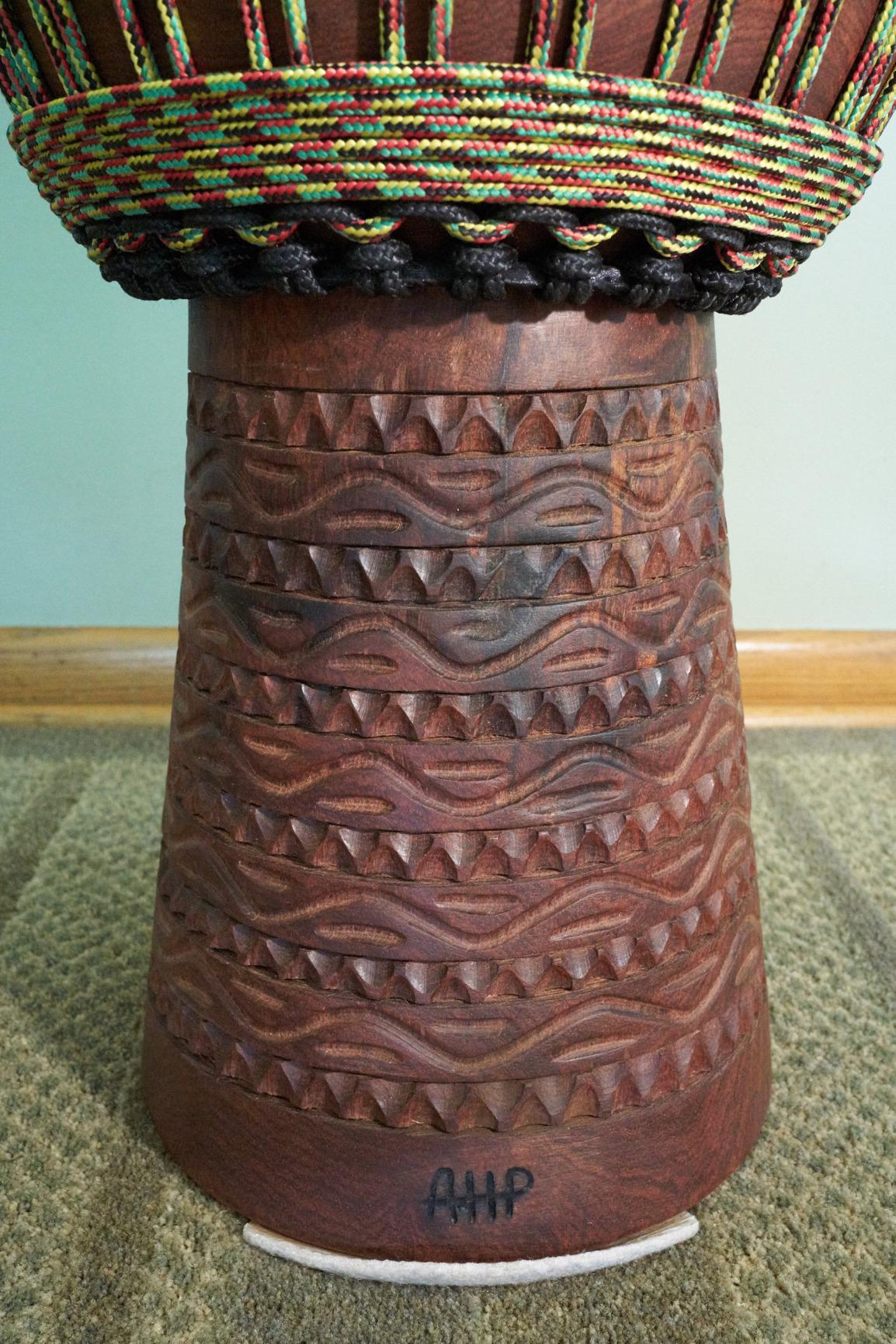 Africa Heartwood Project Hand-Carved Professional Djembe Drum from Mali - 13