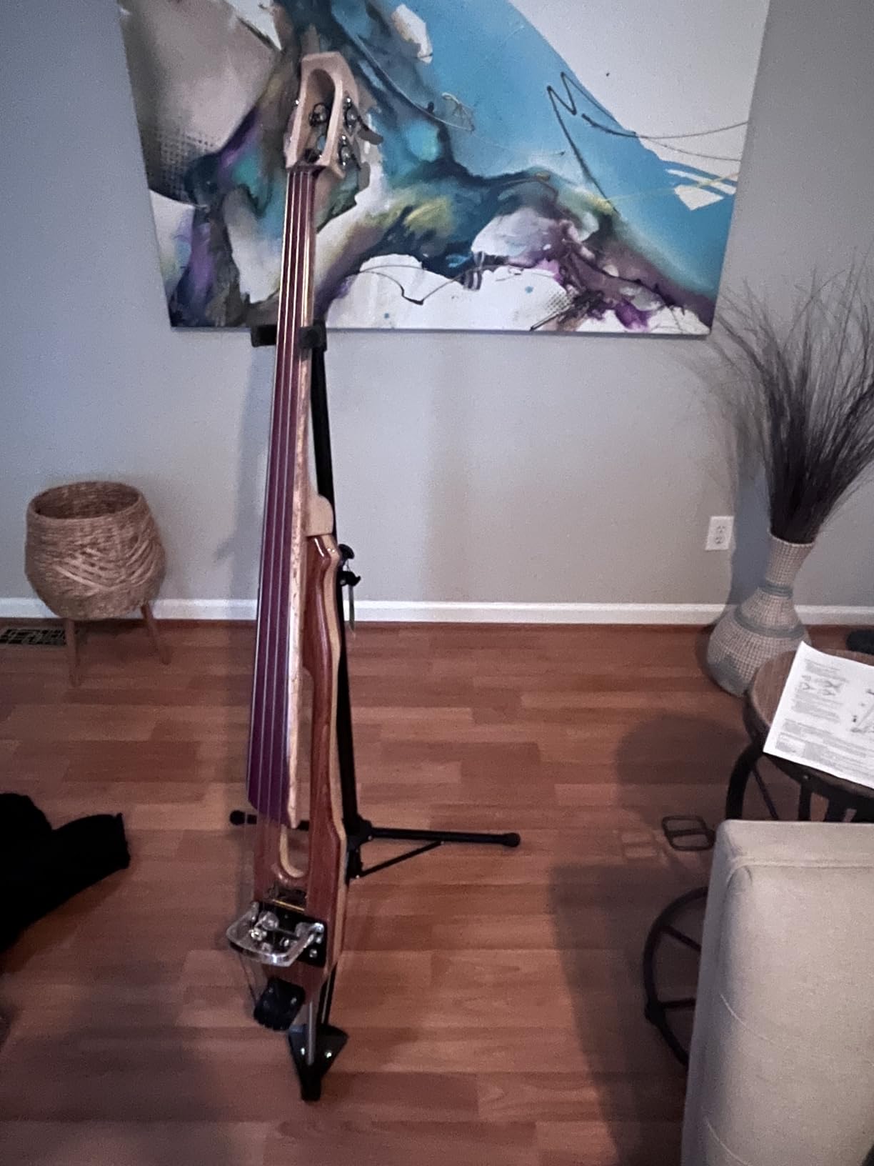 K&M Konig & Meyer 14160.000.55 Electric Double Bass Stand Adjustable Height customer photo 1