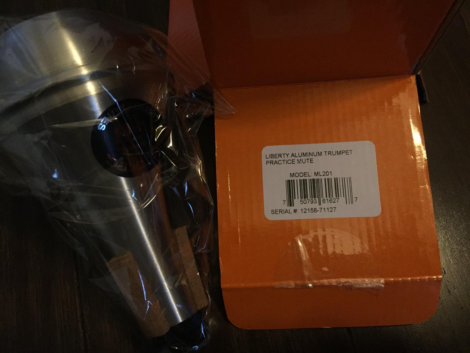 Pro Tec Liberty Mutes ML201 Practice Trumpet Mute - Aluminum customer photo 1