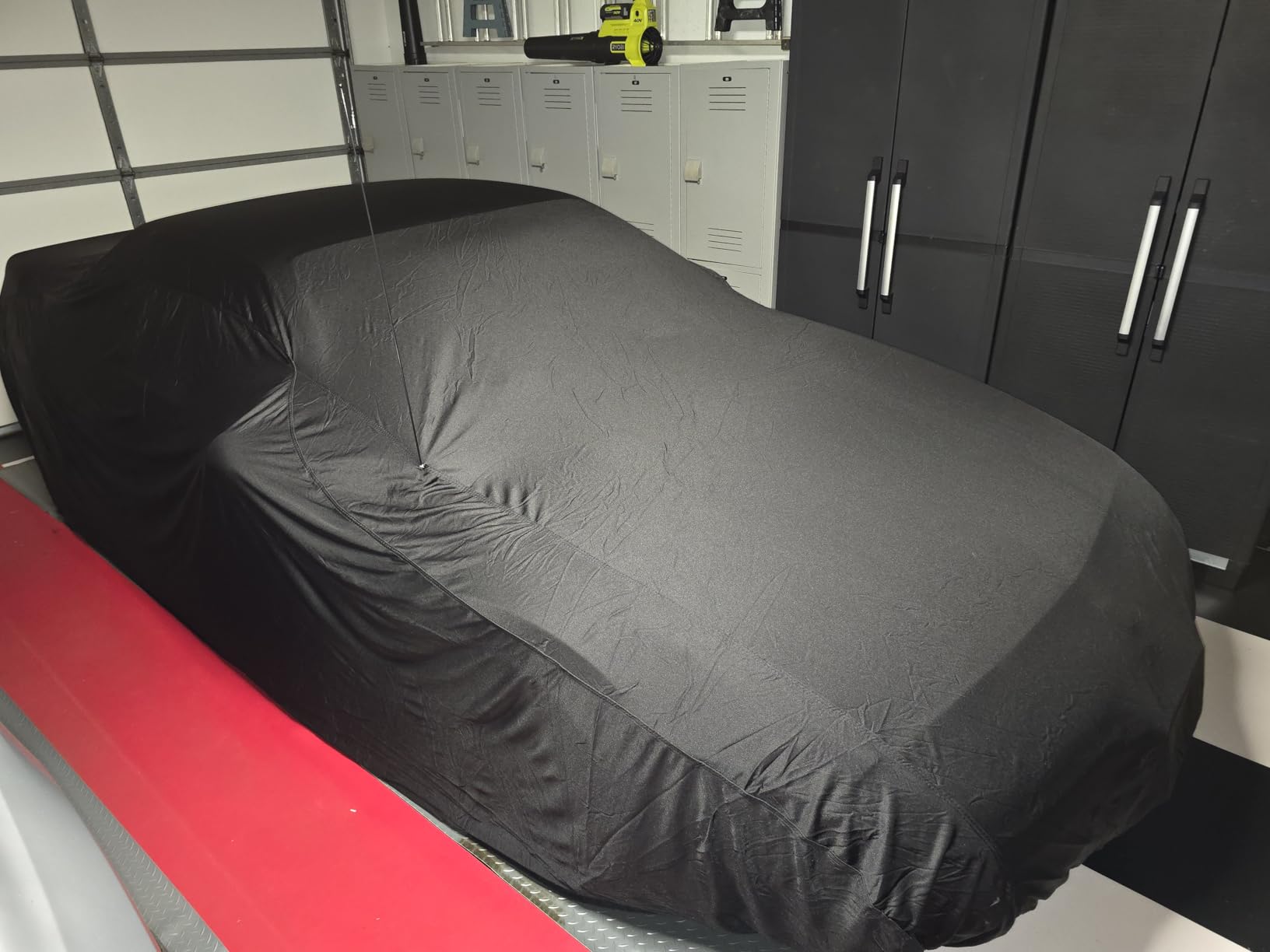 Budge Indoor Stretch Car Cover, Premium Dustproof Protection with Soft Fleece Lining, Breathable Indoor Car Cover Fits Vehicles up to 200 Inches, Black customer photo 1