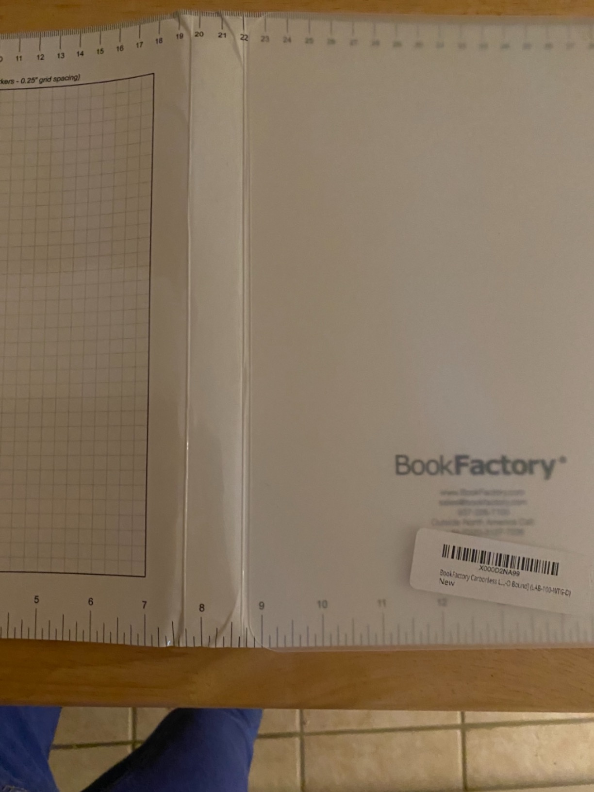 BookFactory Carbonless Lab Notebook (Scientific Grid Format) - Laboratory Notebook Contains Carbon Copies 8.5'' x 11'', 50 Sets of Pages, 100 Sheets Total - Duplicator Wire-O Bound (Made in USA) customer photo 2