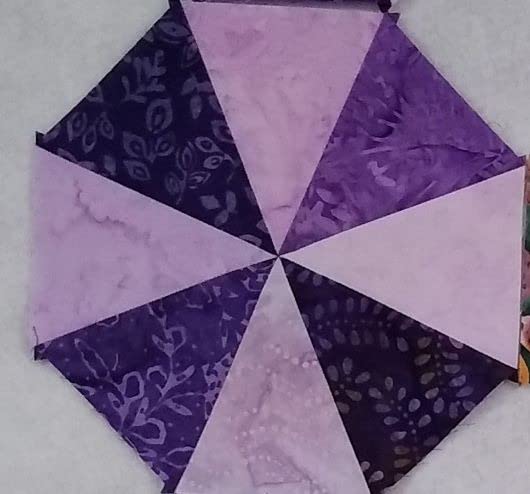 Creative Grids 45 Degree Kaleidoscope & Dresden Plate Quilt Ruler (CGRTKAL45) - Made in USA, 7-1/4in x 8-1/2in, Non-Slip Grip Acrylic Quilting, Sewing, Crafting, Patchwork Ruler & Template customer photo 1