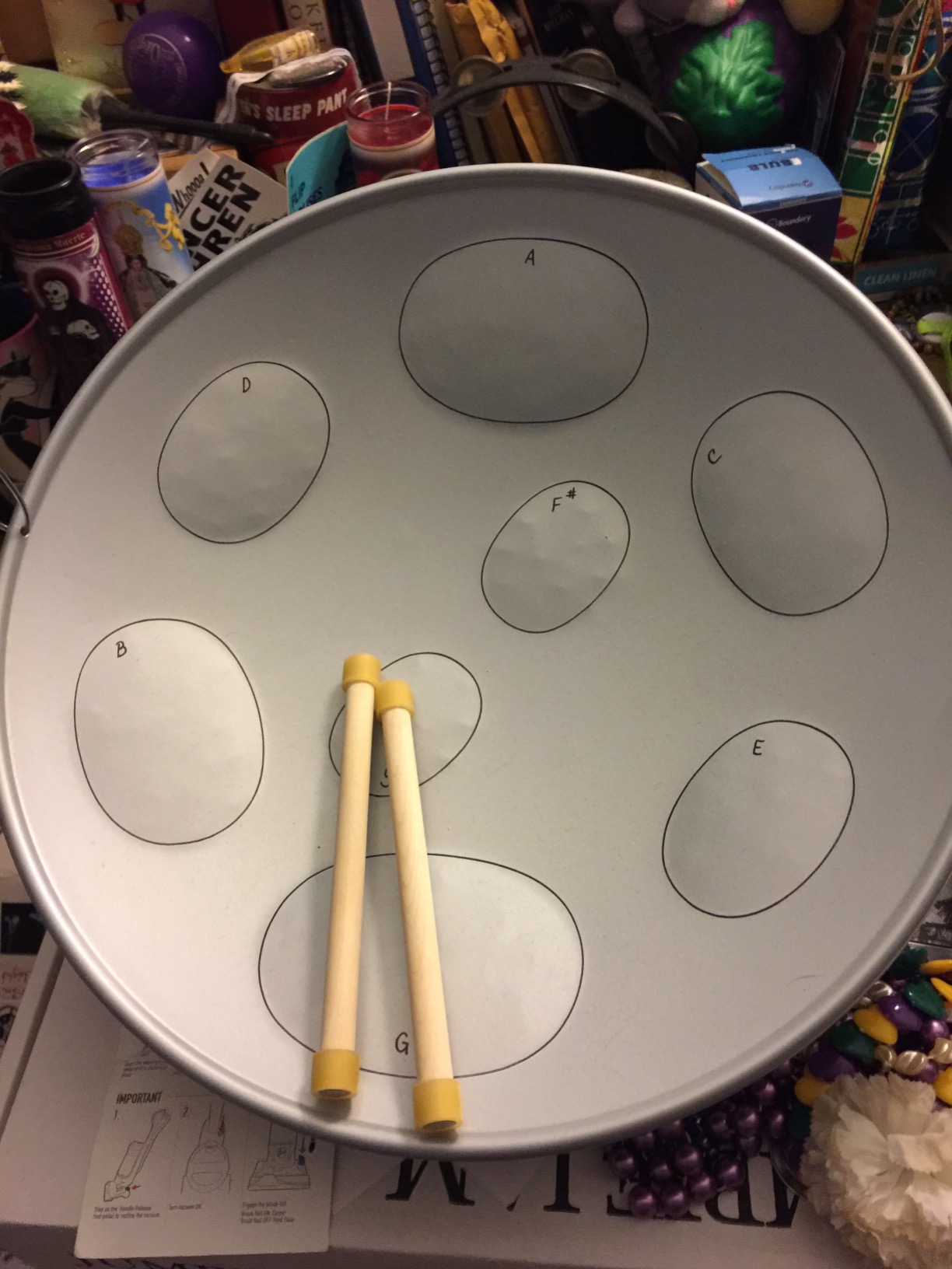 Panyard JJ Jumbie Jam Steel Ready to Play Kit-Silver G-Major with Table Top Stand-Made in USA (W1084) customer photo 2