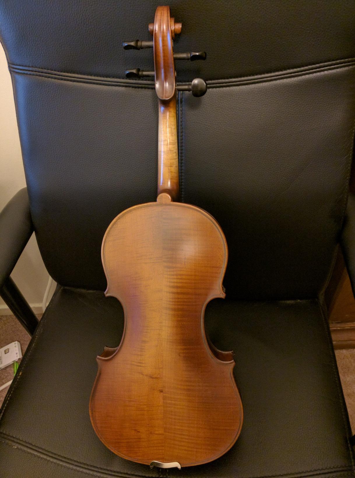 Cecilio Full Size 4/4 Violin with Hard Case & Shoulder Rest - Solidwood Ebony Fitted Violin with D'Addario Strings, Ideal for Beginners customer photo 1