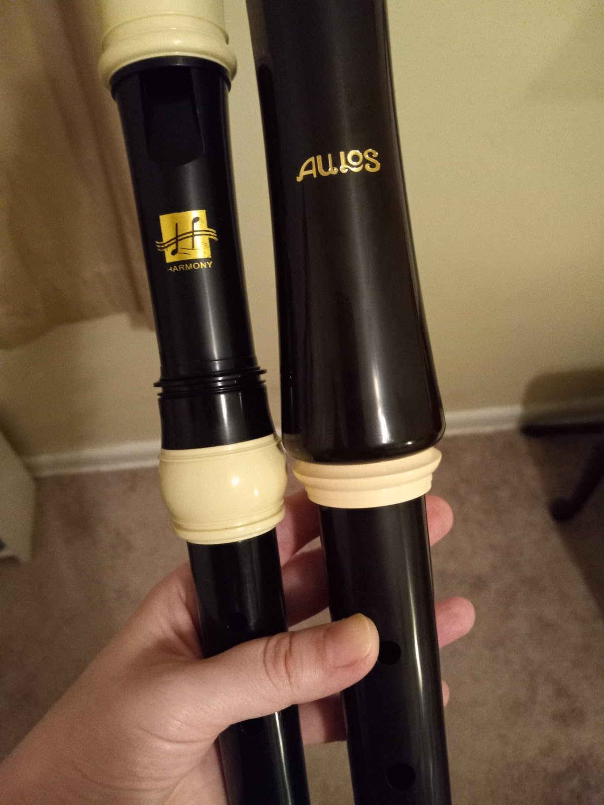 Aulos C-tenor recorder, Dark Brown, Synthetic Resin, Baroque Fingering, ABS Plastic, Ideal for Beginner to Intermediate Players customer photo 2