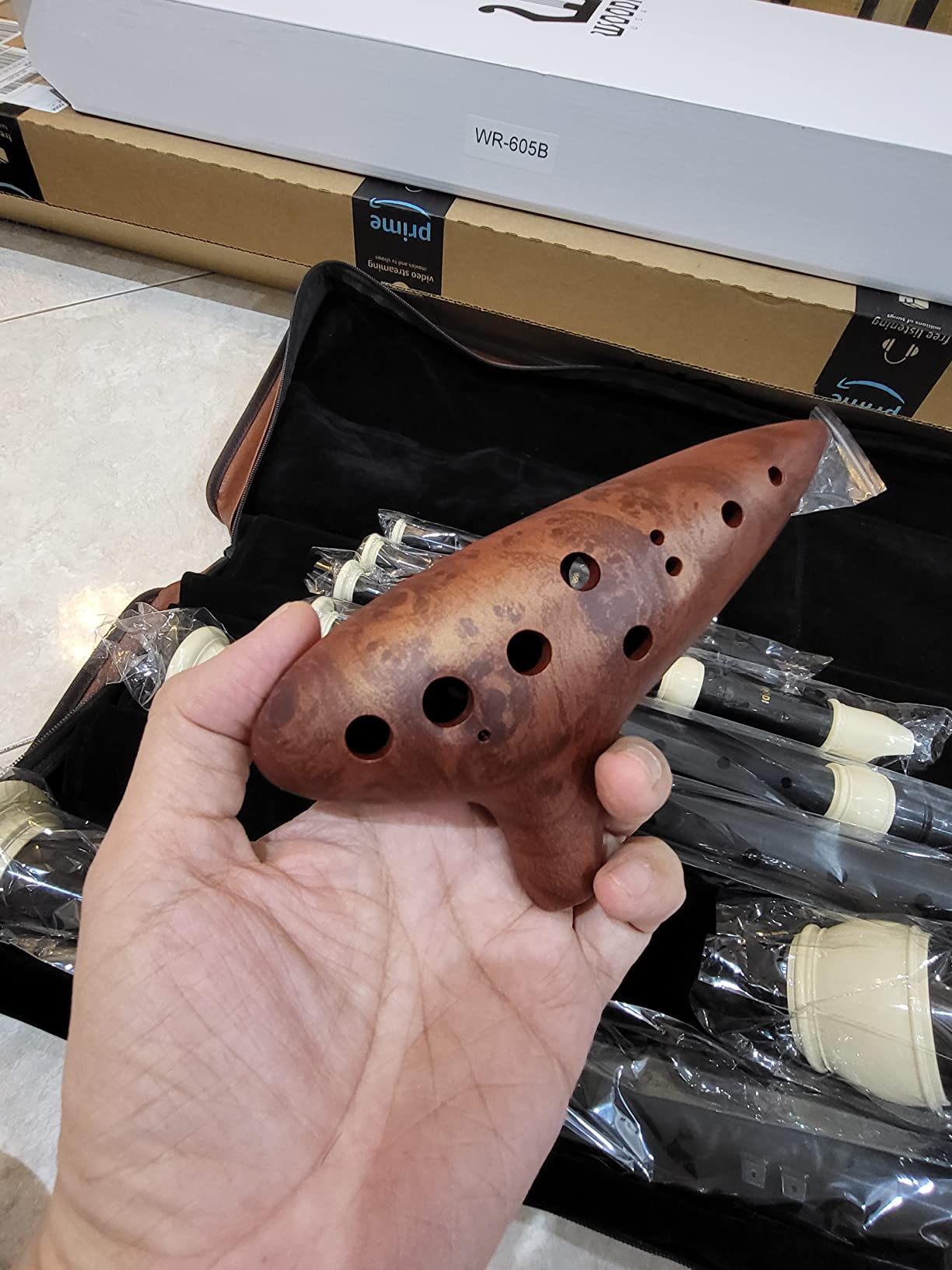 SMARTWOODI Recorder Set RS-605B Black & Ivory (Bass, Tenor, Alto, Soprano, Sopranino, & Garklein) customer photo 1