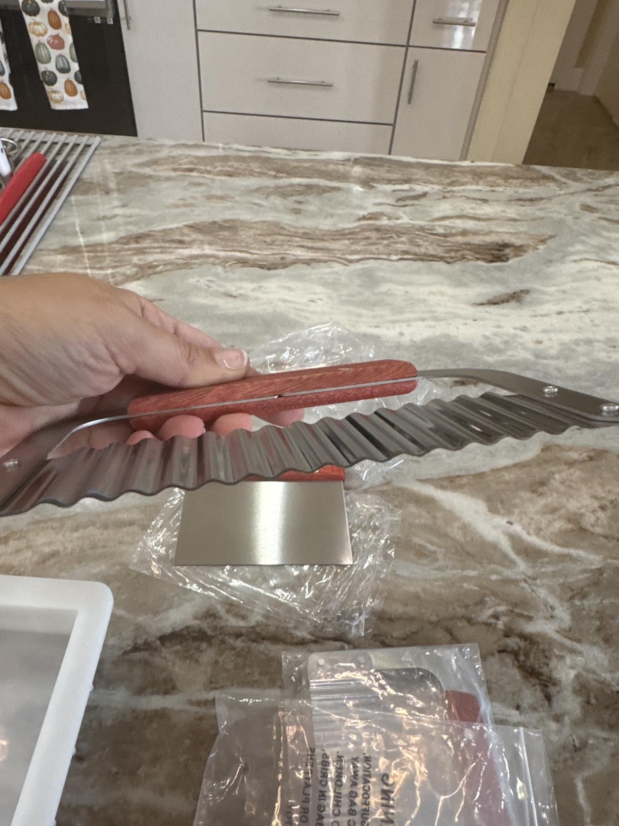 Pack of 2 Stainless Steel Wavy & Straight Soap Mold Loaf Cutter Cutting Tool customer photo 2
