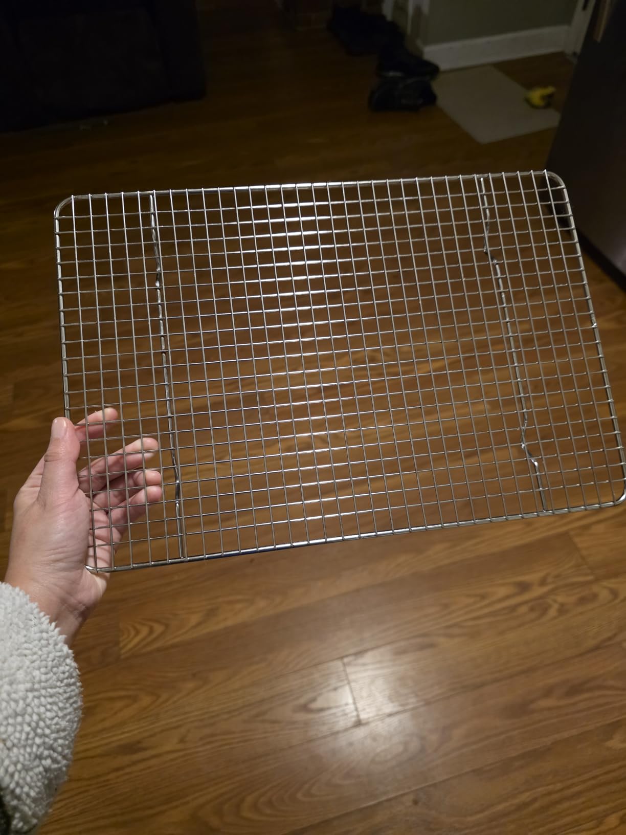 Spring Chef 10 x 15 Inch Stainless Steel Cooling Rack for Cooking & Baking - Heavy Duty Cookie Cooling Rack, Oven Safe customer photo 2