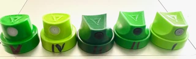 Montana Gold Level Green Caps Bulk set of 50 for Street Art Spray Paint customer photo 1