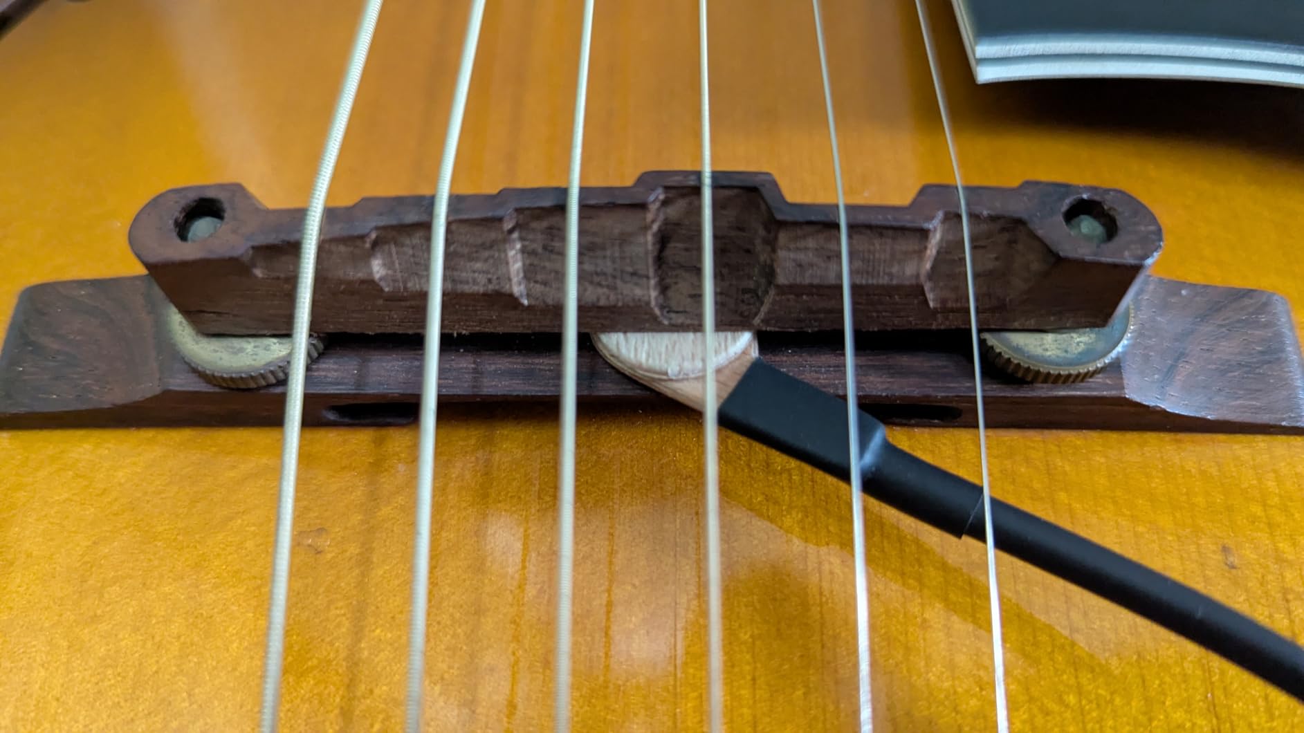 KNA VC-1 Portable Piezo Pickup for Cello - Lightweight Bridge-Mounted Sensor, Natural Acoustic Sound, Easy Installation, 1/4