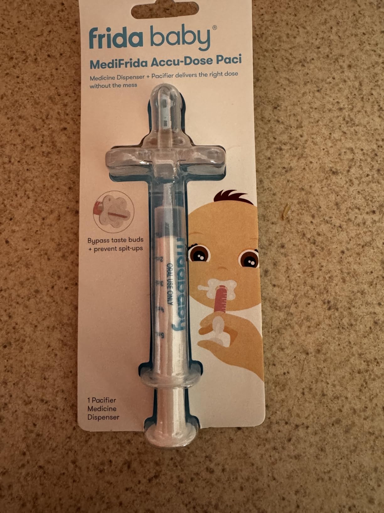 Frida Baby Medicine Pacifier Syringe, Accu-Dose Paci, Medi Frida Dispenser for Mess & Fuss Free Use, Made in USA customer photo 2