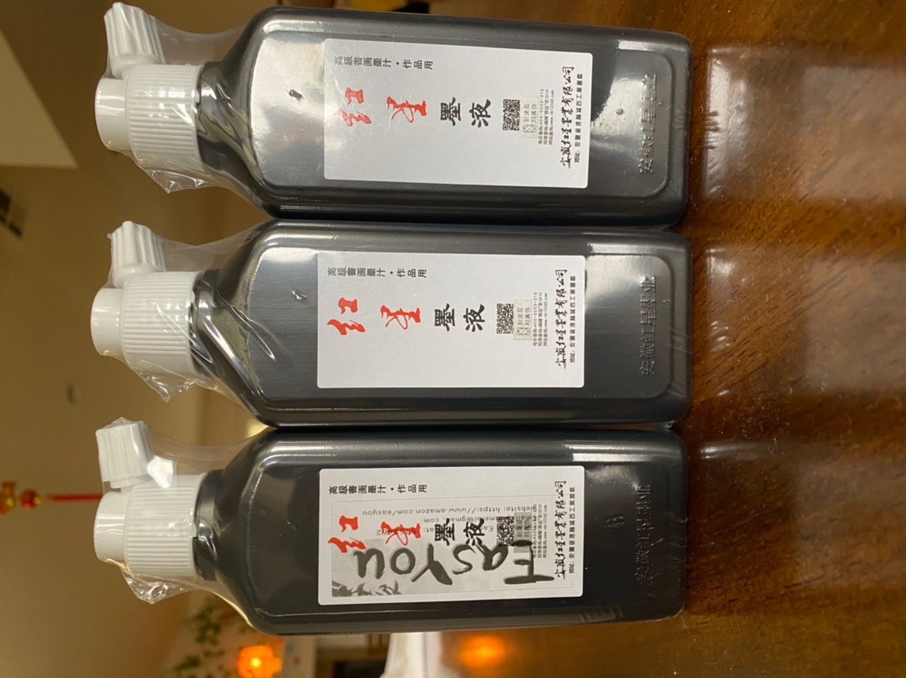 Easyou Redstar Liquid Ink for Professional Traditional Calligraphy and Brush Painting Chinese Ink Liquid (Black, 180ML) customer photo 2