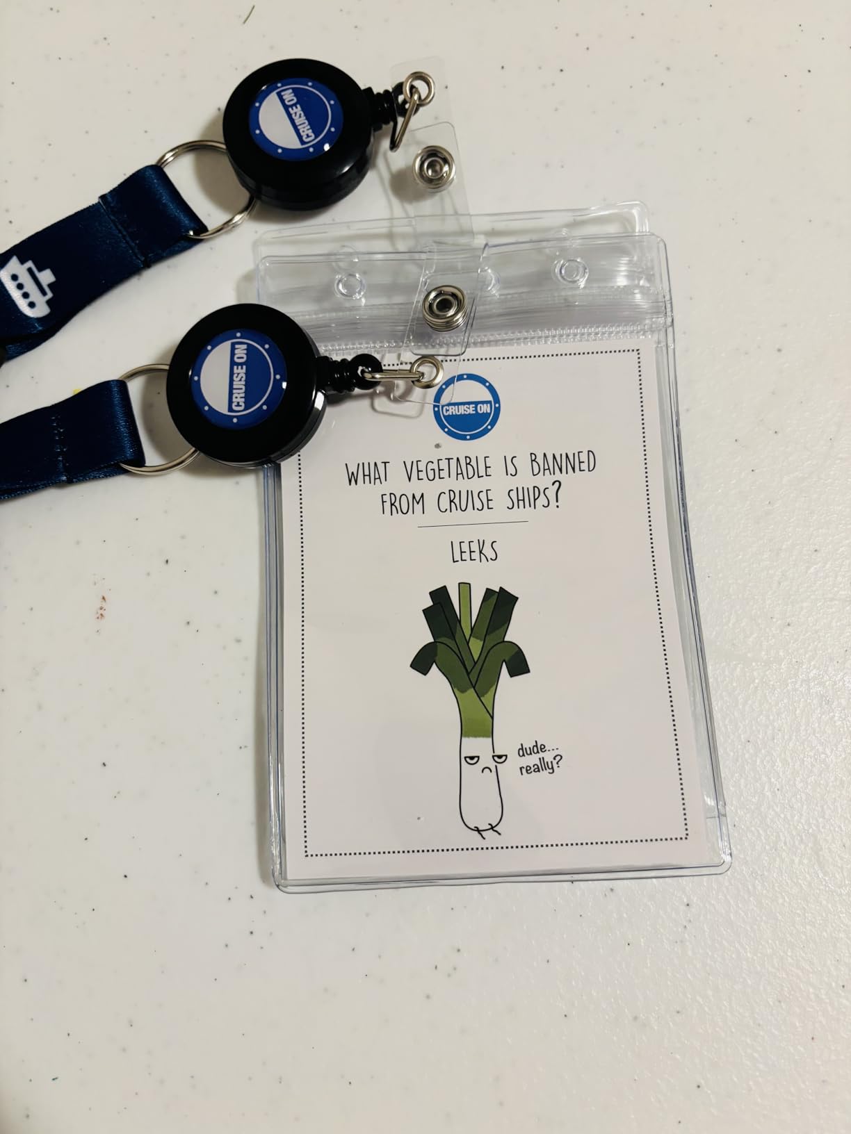 Cruise On Cruise Lanyard for Ship Cards - 2-Pack Retractable Badge & Waterproof Key Card Holder for Ship Cards - Cruise Essentials 2026-2027, Perfect for Travel & Vacation (Navy Blue) customer photo 2