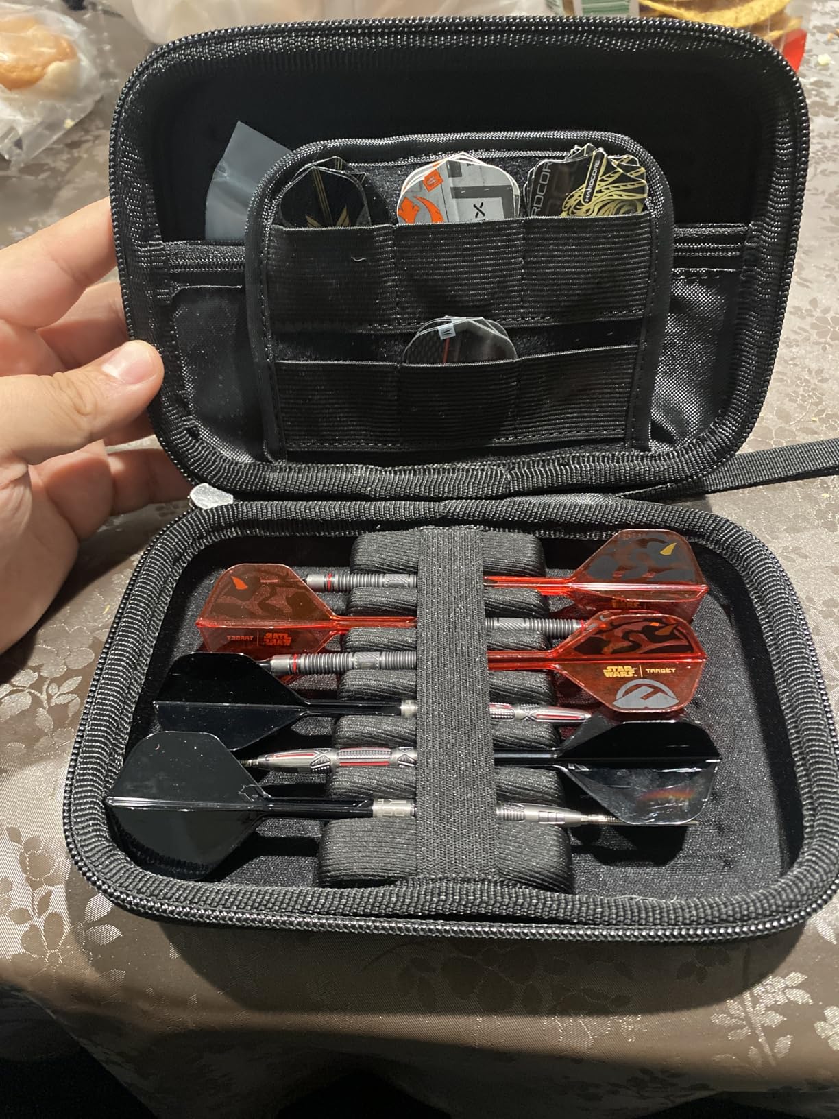 Target Darts Takoma XL Darts Wallet Case, Black - Holds 6 Darts, Protective EVA Holder with Double Zip Lock Pouches - Professional Dart Accessories customer photo 1