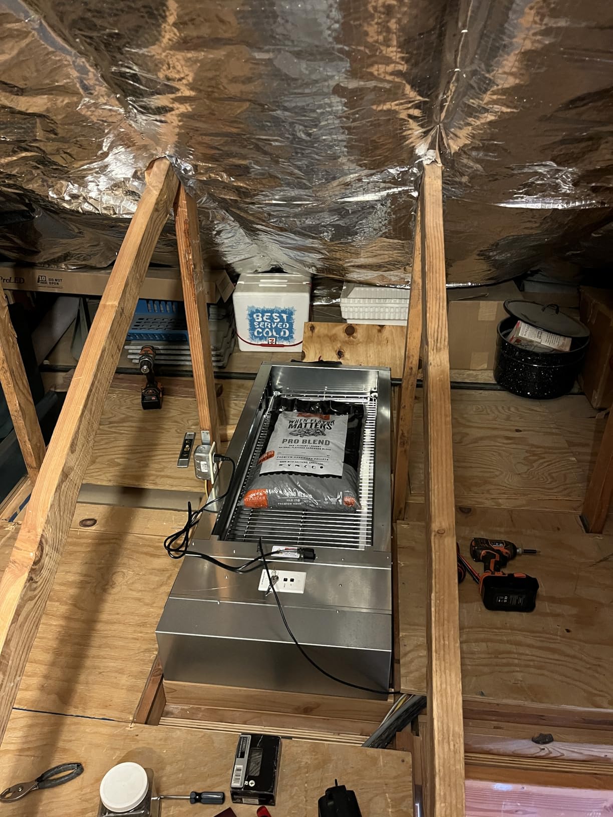 SL 5222-S Motorized Attic Lift - 200 Pound Capacity, 15 Feet Vertical Travel, 18 x 41 Inch Platform, Garage Storage Lift customer photo 2