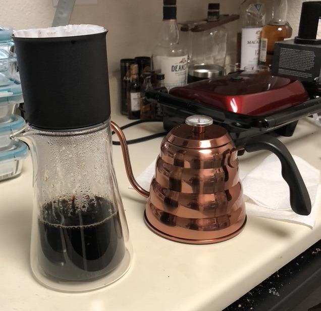 Fellow Stagg [XF] Pour-Over Coffee Maker Set - Stainless Steel Dripper, 20 oz Double Wall Glass Carafe & 30 Paper Filters, Matte Black customer photo 1