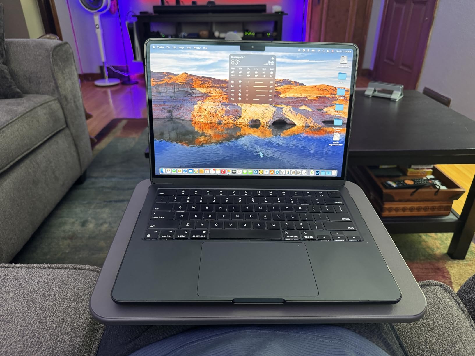 LAPGEAR Compact Lap Desk - Fits Up to 14