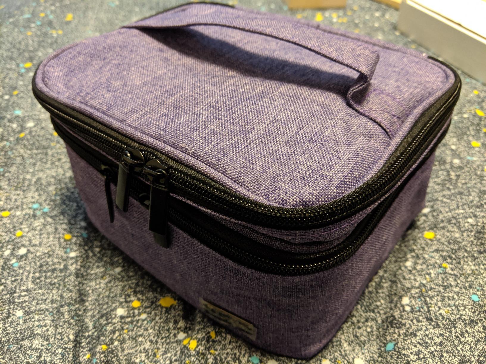 LUXJA Essential Oil Carrying Case - Holds 30 Bottles (5ml-30ml, Also Fits for Roller Bottles), Double-Layer Organizer for Essential Oil and Accessories, Black (Bag Only) customer photo 2
