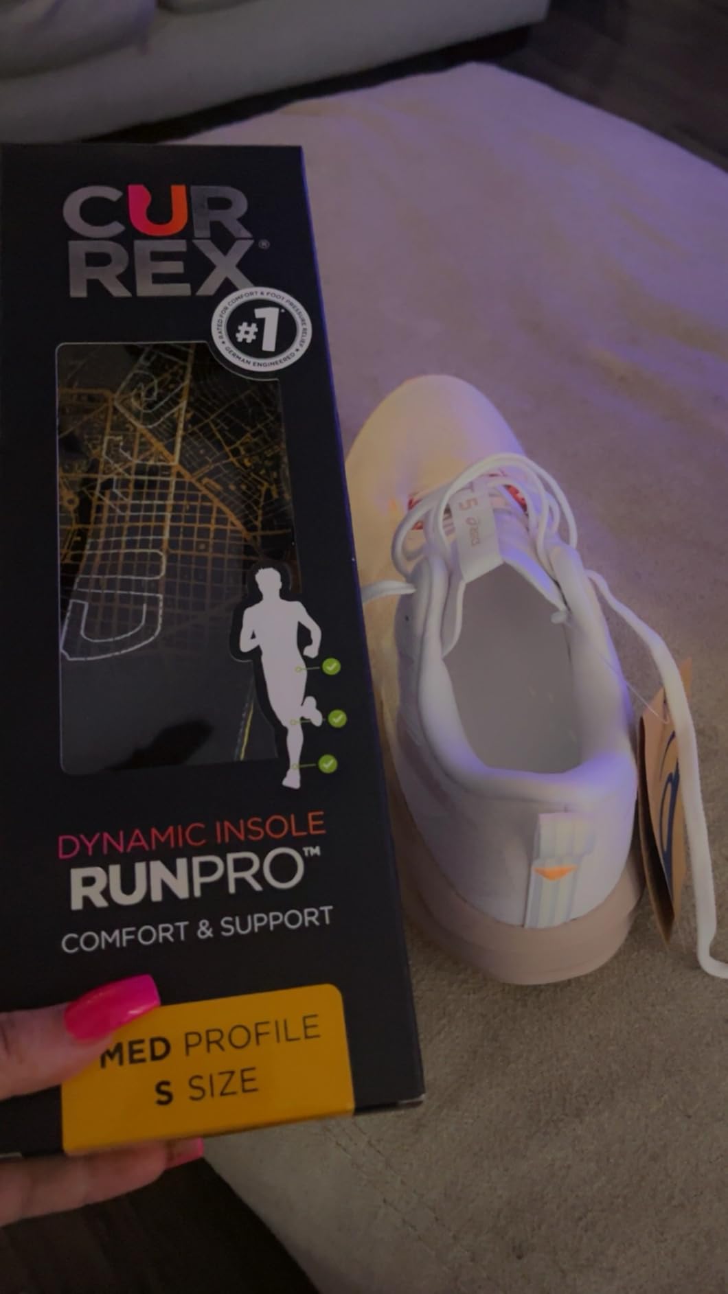 CURREX RunPro Insoles for Running Shoes, Arch Support Inserts to Help Reduce Fatigue, Prevent Injuries, Boost Performance for Men & Women (High Arch, Size Large) customer photo 1