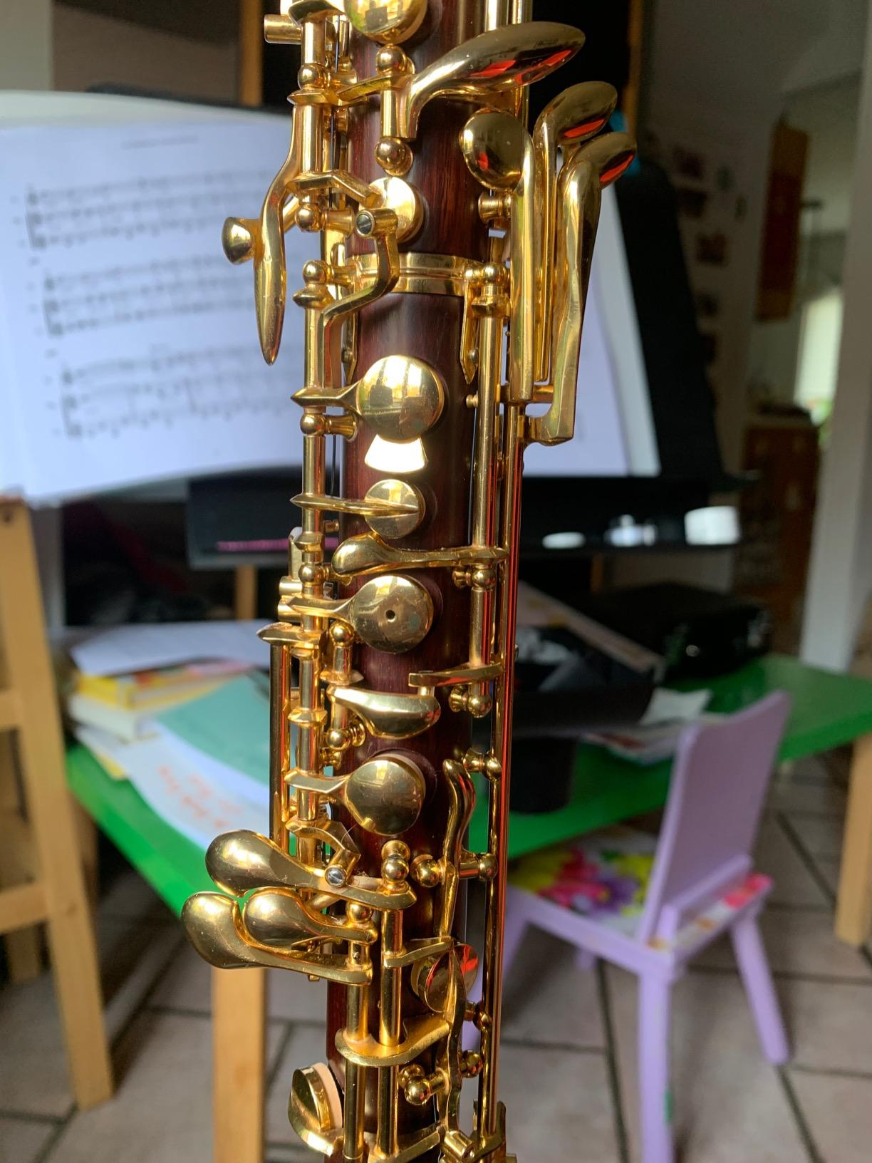 Yinfente Professional Oboe Gold Plated Rosewood C Key Left F Resonance Semi-Automatic customer photo 1