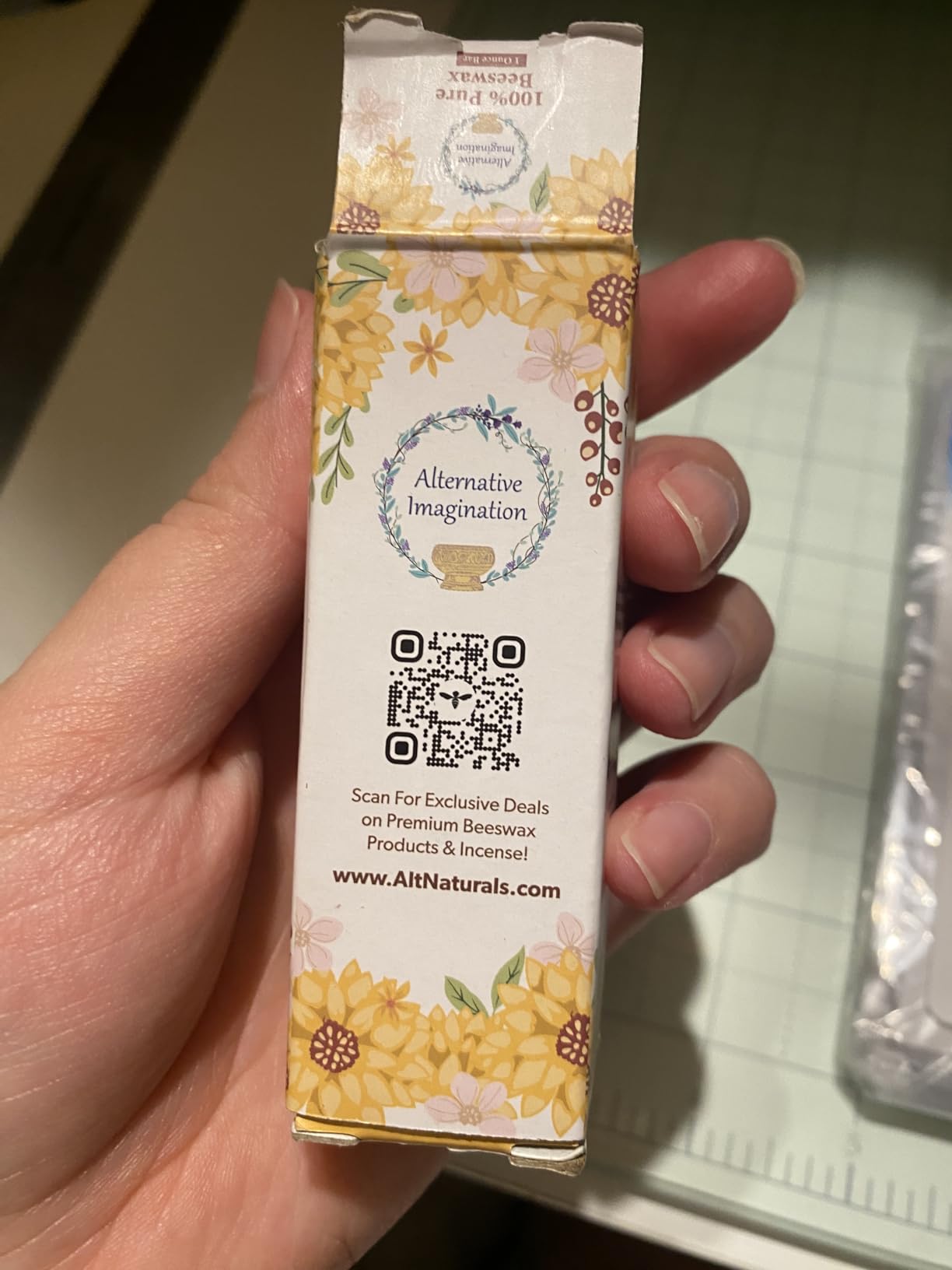 Alternative Imagination Pure Beeswax Bar - 1 oz Hand-Poured Block of Natural Golden Wax - Sustainably Sourced, Chemical-Free, Non-Toxic, Sweet Honey Aroma for DIY, Candles, Balms, Wood Polish & More customer photo 2
