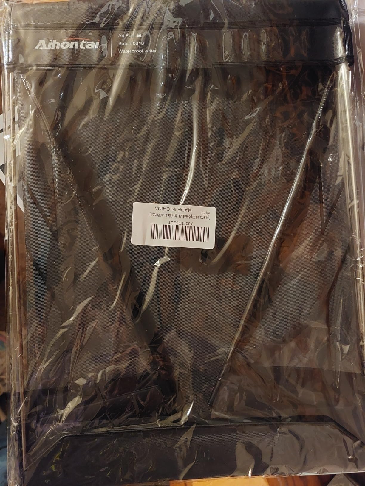 A4 Waterproof Clipboard Document Holder for Rain and Weather - PVC Writing Board Folder - A4 Size Black customer photo 1