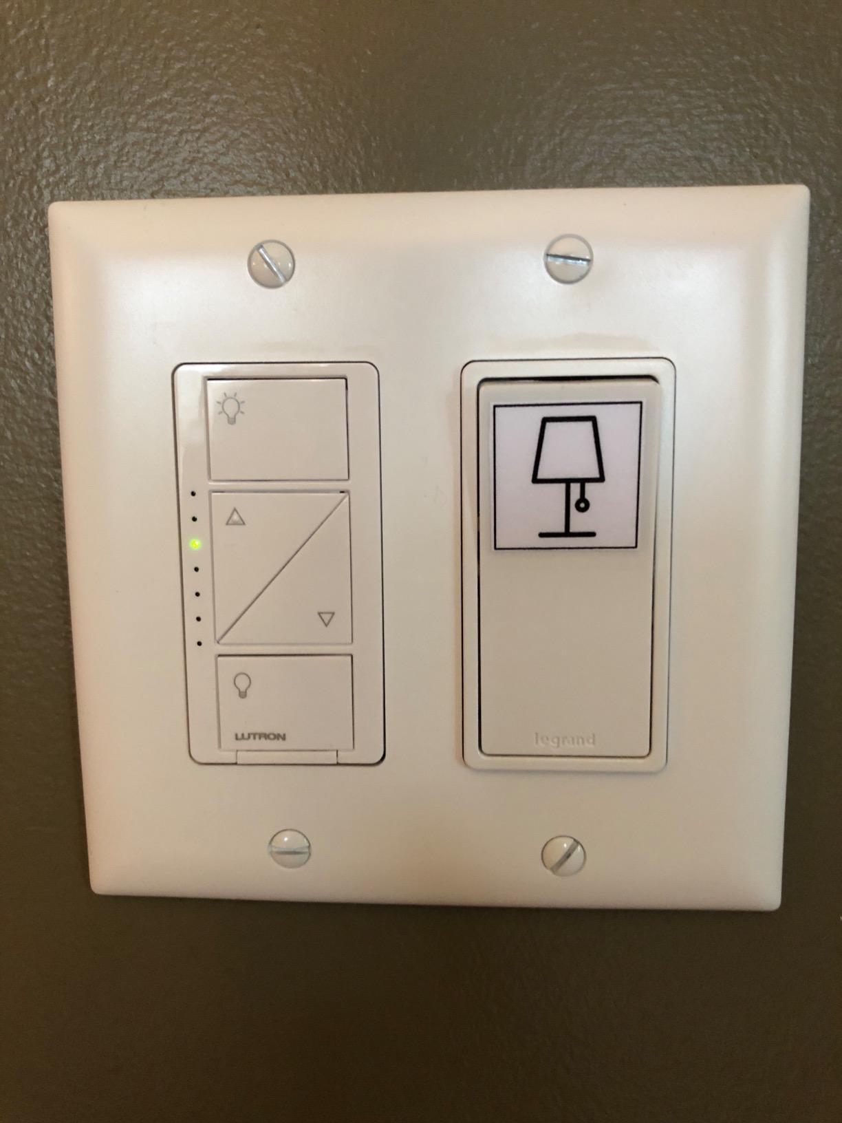 Lutron Caseta Original Smart Dimmer Switch Kit w/ Hub, Pico Remote & Wallmount Bracket, and Smart Dimmer Switch, No Neutral Required, Works with Alexa, Apple Home, Ring, & Google Home, P-BDG-PKG1W-A customer photo 1