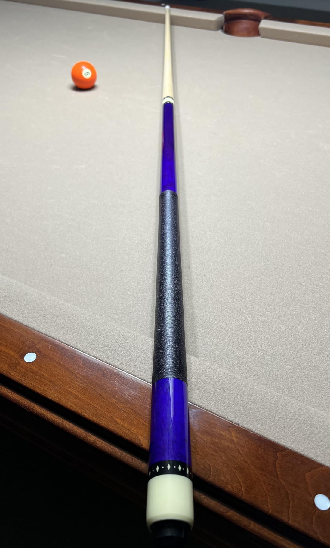 McDermott Lucky L71 Two-Piece Billiards Pool Cue Stick 3/8 x 10 - Purple customer photo 1