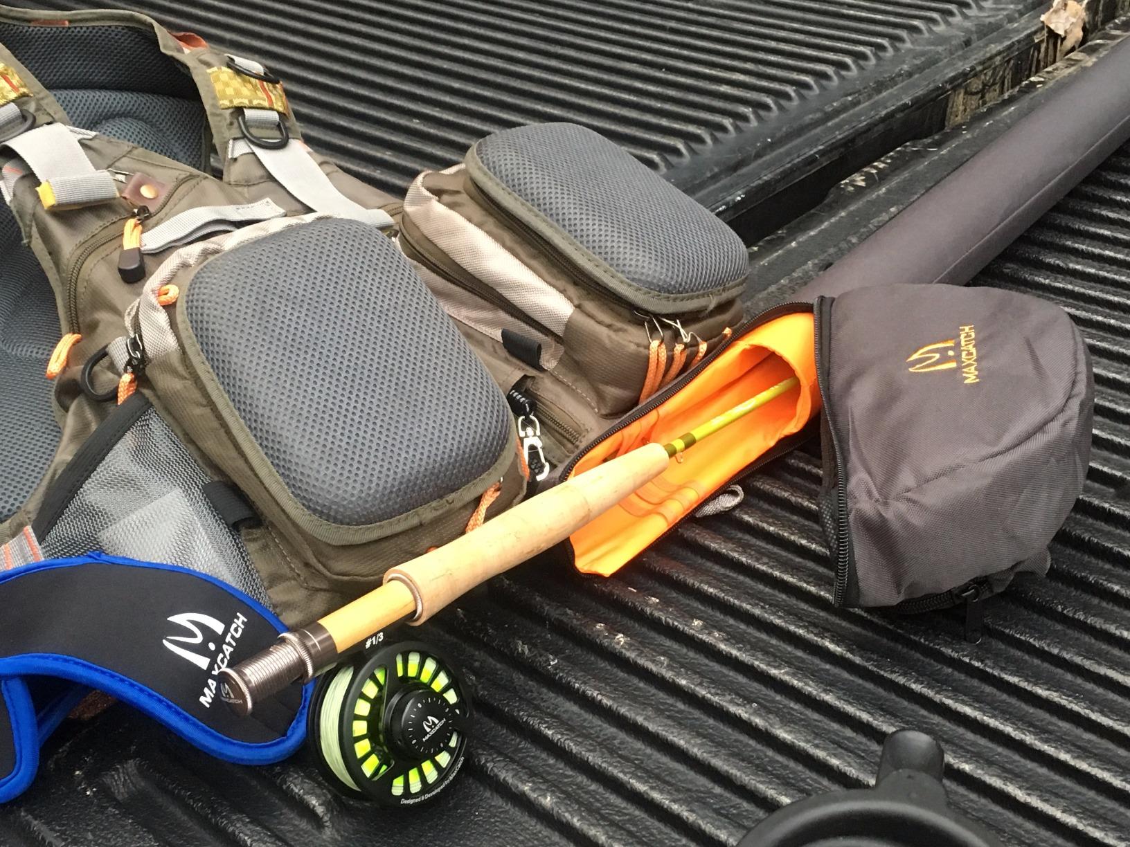M MAXIMUMCATCH Maxcatch Fly Fishing Rod Case with Reel Pouch, Complete Protection Bag, For 9FT 2/4 Pieces Rod, Single (Green, 9' 4sec) customer photo 1