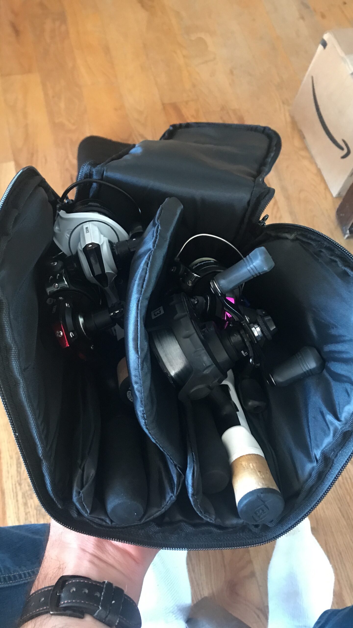 Clear Creek Portable Fly Fishing Dual Rod & Reel Complete Protection Storage Carrying Case customer photo 2