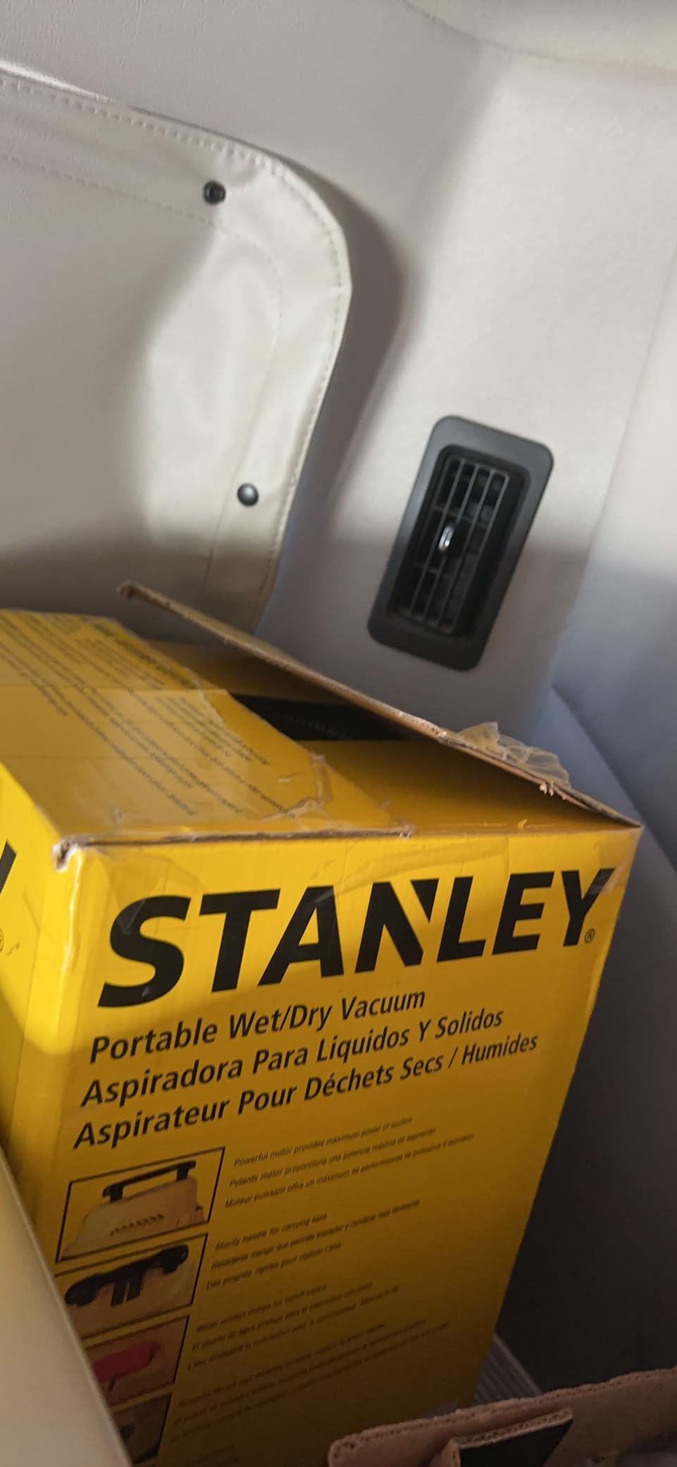 STANLEY 3 Gallon Wet Dry Vacuum, 3 Peak HP Poly 2 in 1 Shop Vac with Powerful Suction, Portable Shop Vacuum Car Vacuum W/ 3 Horsepower Motor for Auto Detailing, Tight Space Garage, Van, Vehicle customer photo 1