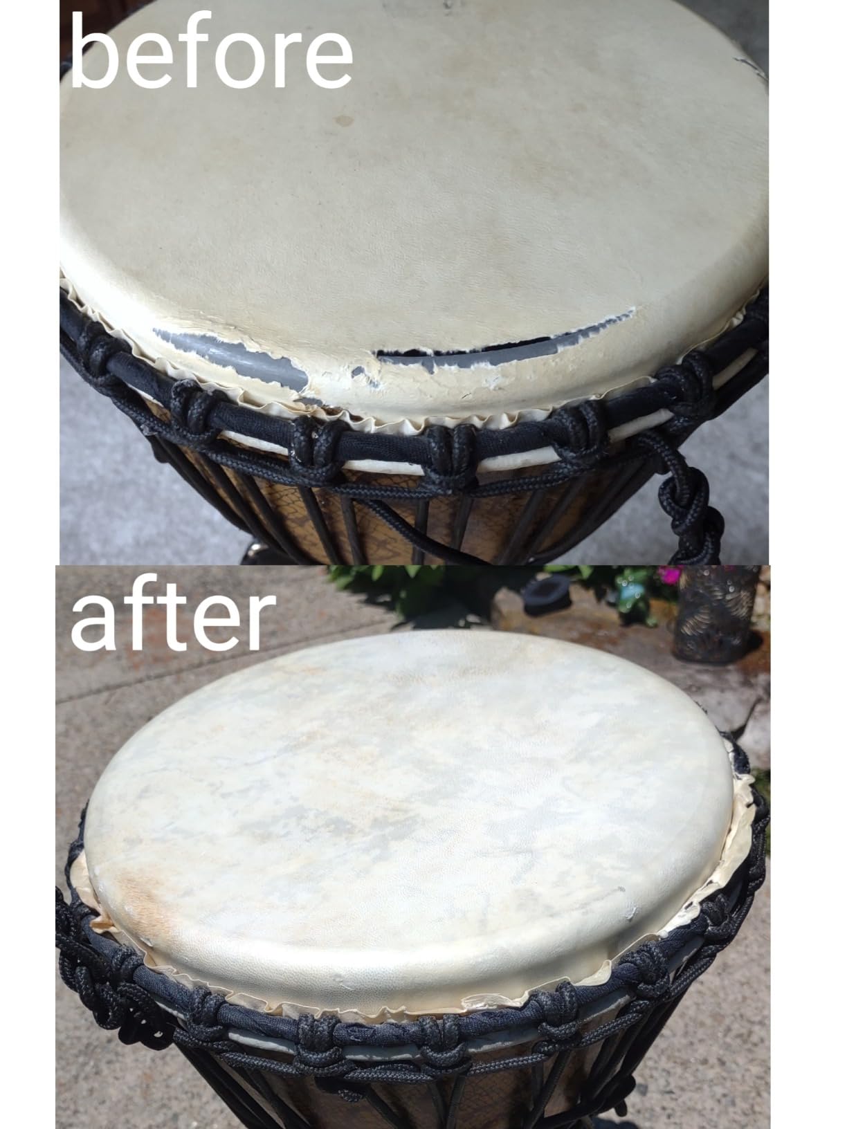 Goat Skin Djembe Head | Goatskin for Drum Doumbek | Natural Flat Round Piece GOAT SKIN Head untanned by AnNafi (12 inches) customer photo 2