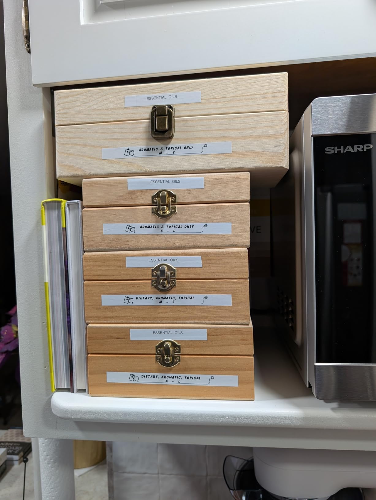 Pure Vie Essential Oil Wooden Storage Box Travel Display Presentation, Holds 36 Bottles for 5, 10, 15ml - Aromatherapy Organizer Nail Polish Fragrance Container customer photo 1