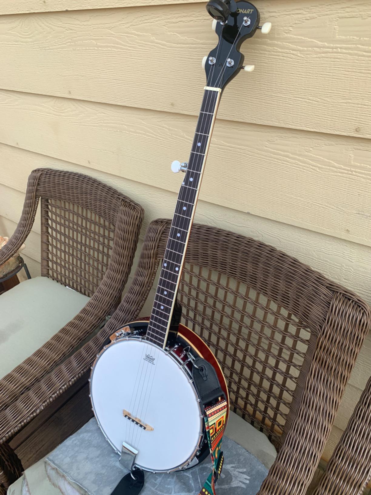 Costzon 5-String Banjo 24 Bracket with Geared 5th Tuner and Mid-range Closed Handle, Beginner Kit with 420D Oxford Cloth Bag customer photo 1