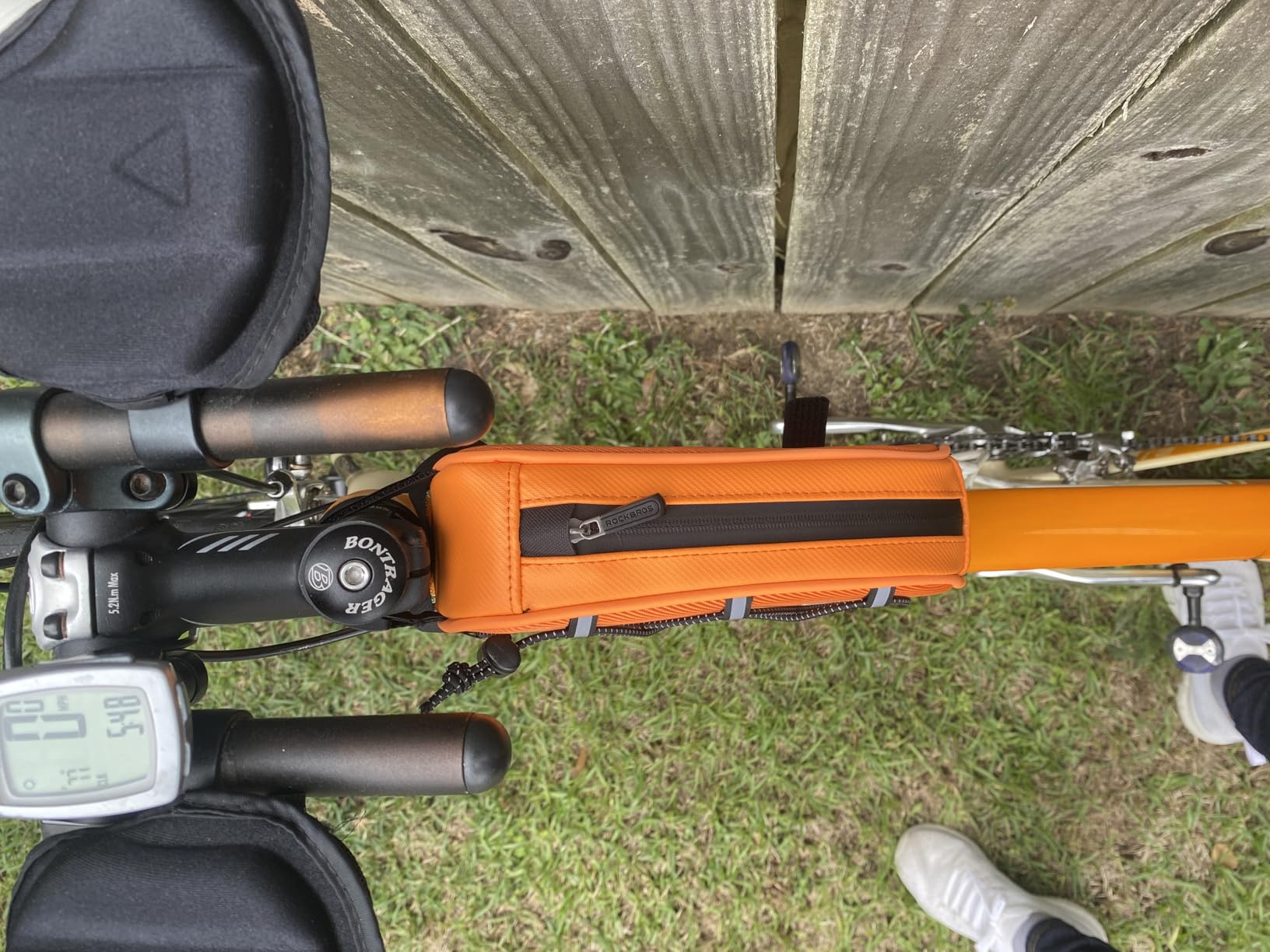 ROCKBROS Top Tube Bike Bag Bicycle Front Frame Bag Bike Accessories Pouch Compatible with iPhone 14/13/12 Pro Galaxy S22/S21 customer photo 1